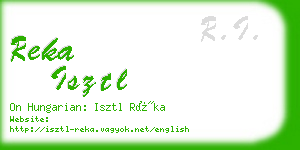 reka isztl business card